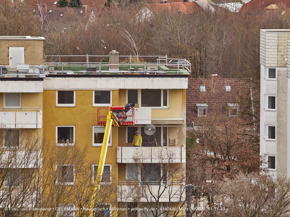09.03.2023 - Fassadensanierung und Balkonentfernung am Karl-Marx-Ring 57c